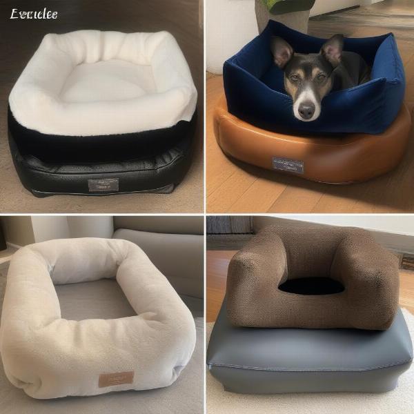 Dog throne bed styles and materials