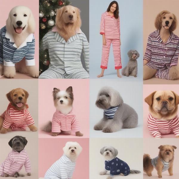 Styles and themes for owner and dog pyjamas