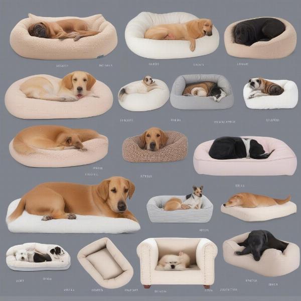 Dog sleeping styles and bed choices