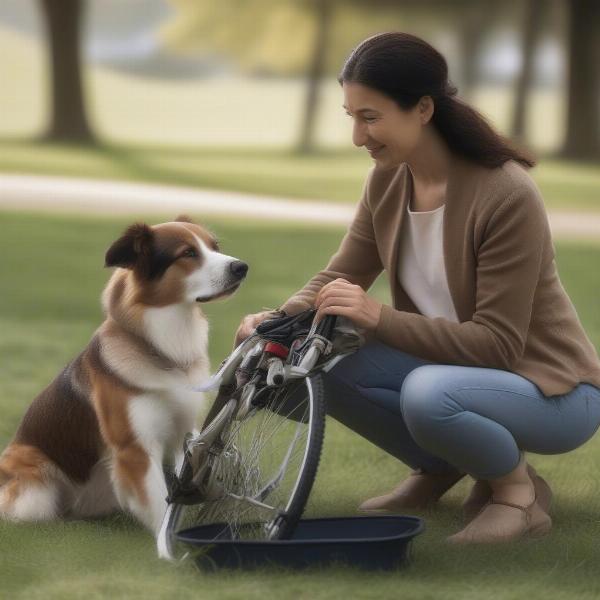 Acclimating a Dog to a Bike Basket