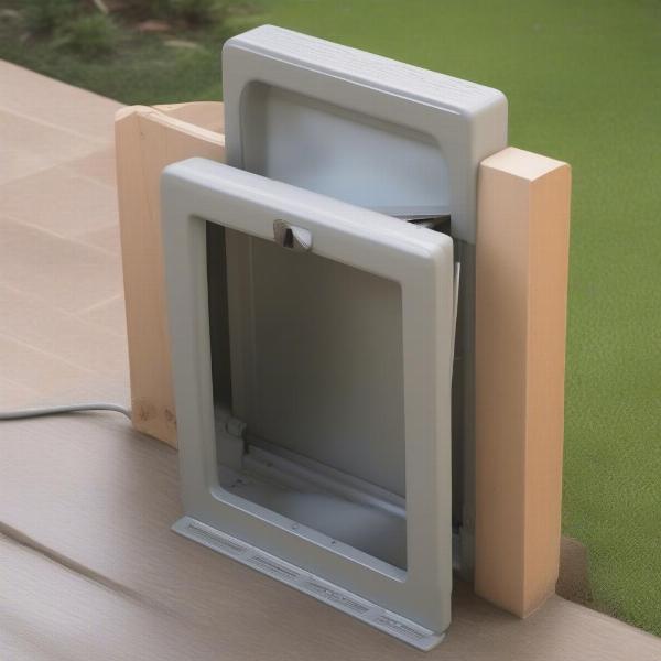 Installing a dog door cover