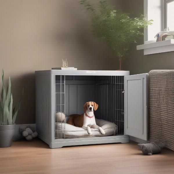 Setting up a dog kennel