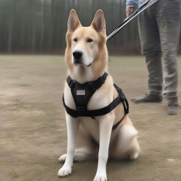 Properly Fitted Large Dog Harness with Handle