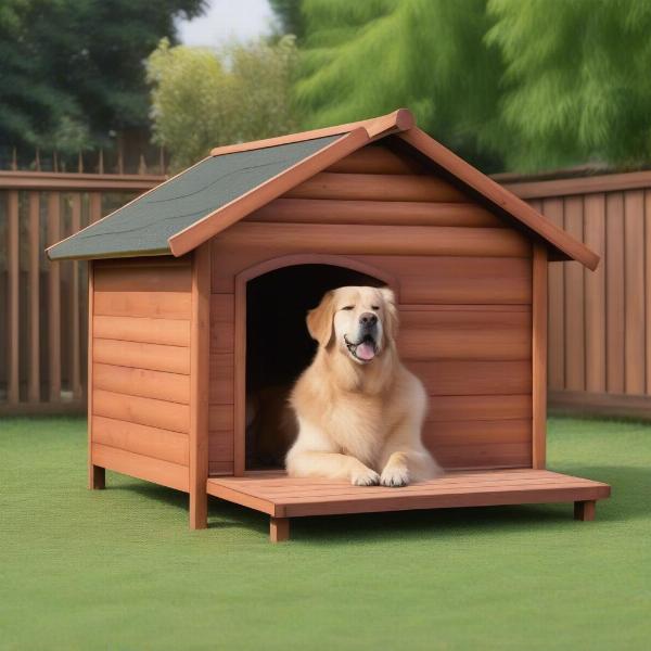 Wooden Large Outdoor Dog House