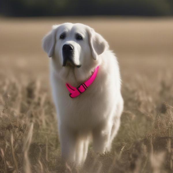 Livestock Guardian Dog with Biothane Collar