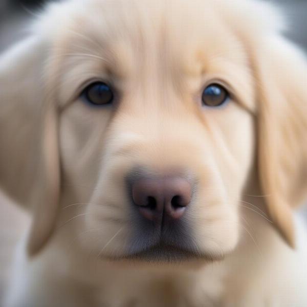 Long-haired Labrador Retriever puppy