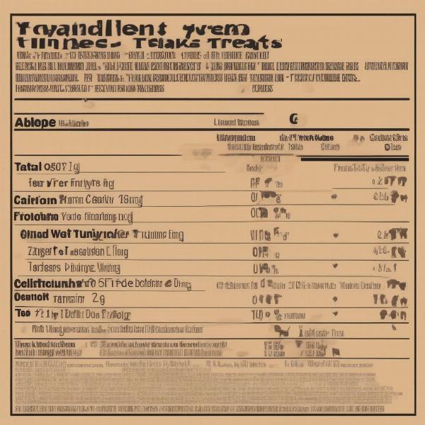 Lovin' Tenders Ingredients List