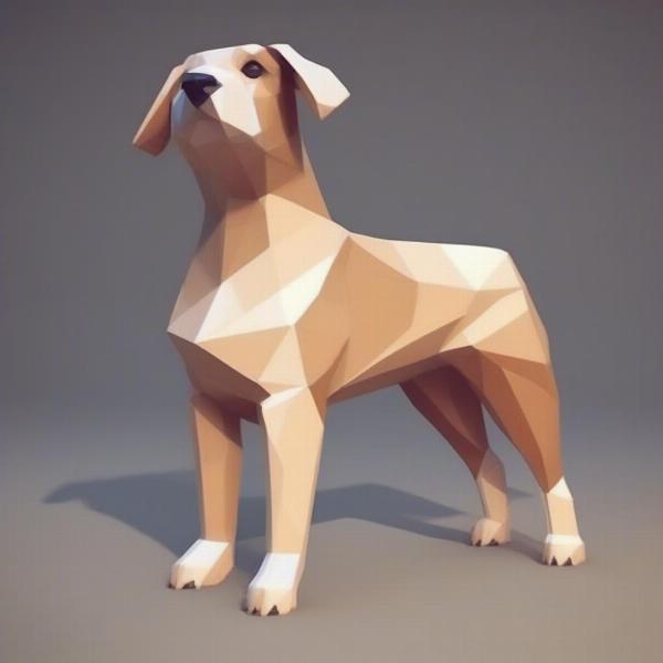 Low Poly Dog Examples