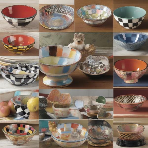 Mackenzie Childs Dog Bowl Designs