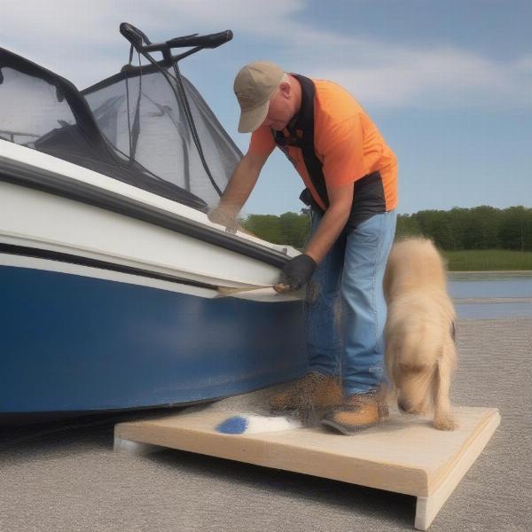 Maintaining Dog Boat Ramp