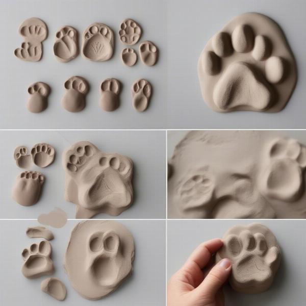 Making a Dog Paw Print in Clay