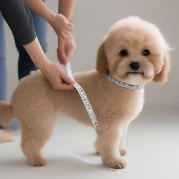 Measuring a Maltipoo for Clothes