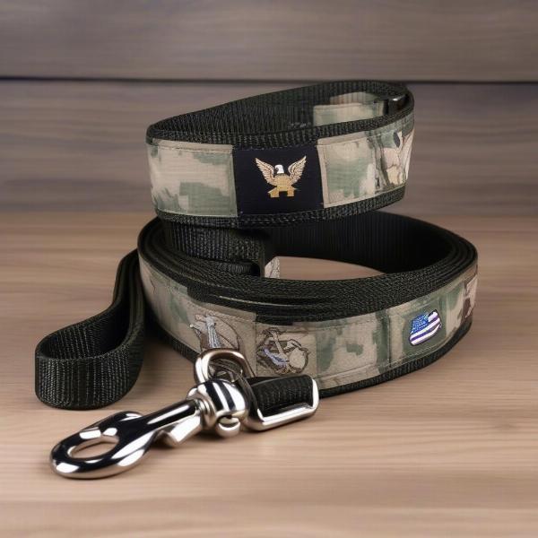 Marine Corps Dog Leash and Harness Set