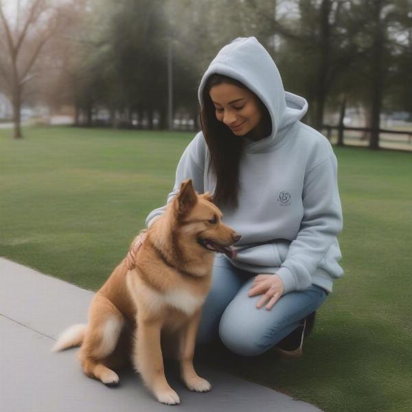 Matching Dog and Human Hoodies