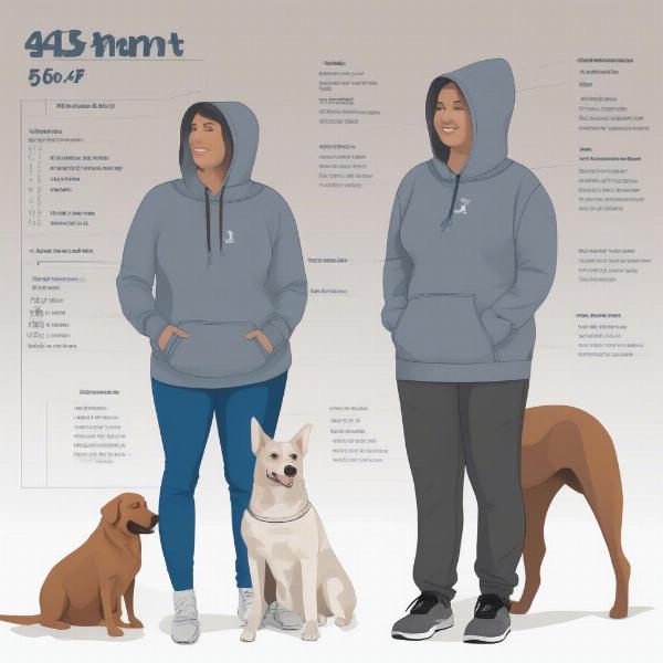 Matching Hoodies Size Chart