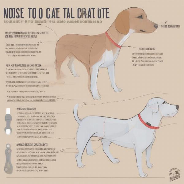 Measuring a dog for a crate