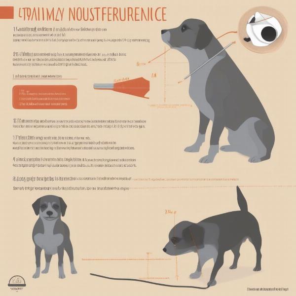 Measuring a Dog for a Muzzle