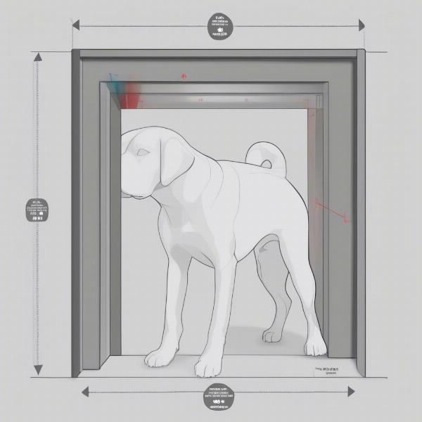 Measuring a Dog for a Plexi Dog Door