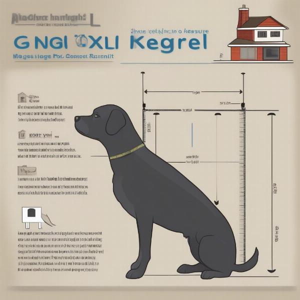 Measuring Dog for XL Kennel