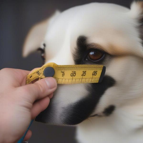 Measuring Dog Muzzle Circumference