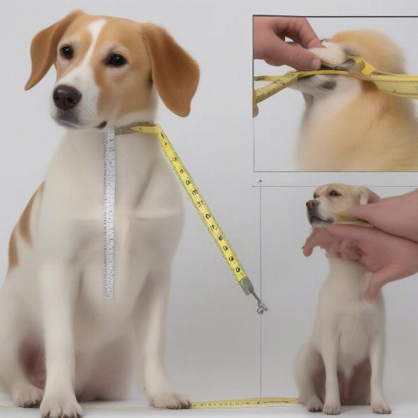 Measuring a Dog's Neck for a Collar