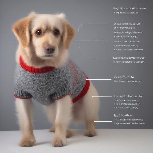 Measuring your dog for a crochet sweater