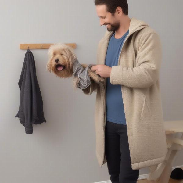 Men's Dog Walking Coat Care