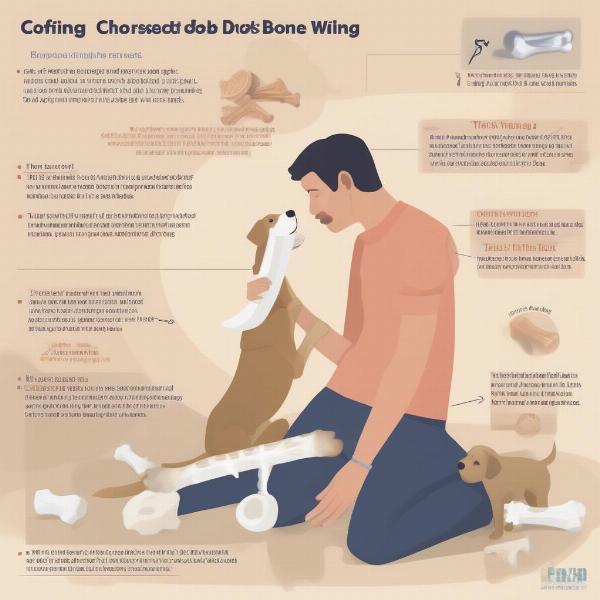 Safety tips for dogs eating filled bones