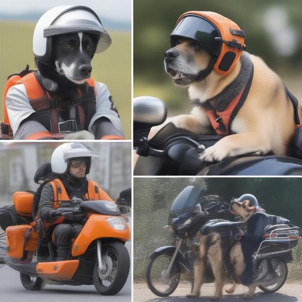 Safety tips for taking dogs on motorbikes