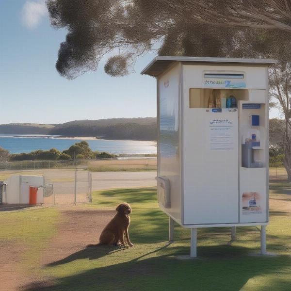 Dog-friendly amenities at a caravan park in Merimbula