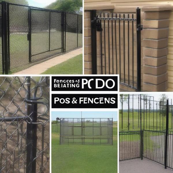 Various metal dog fence options for different needs