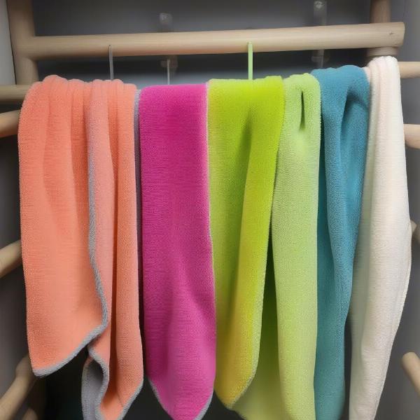 Microfibre dog towels in various colours and sizes