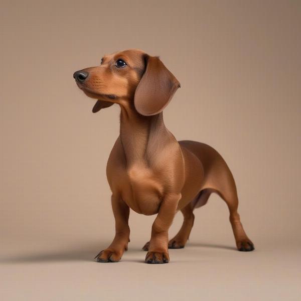 Miniature Dachshund with Lean Body Type