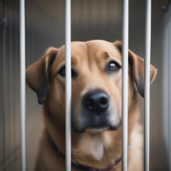 Mixed Breed Dog at Shelter