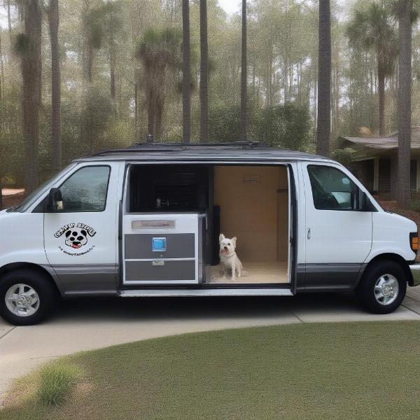 Mobile Dog Grooming Van in Summerville, SC