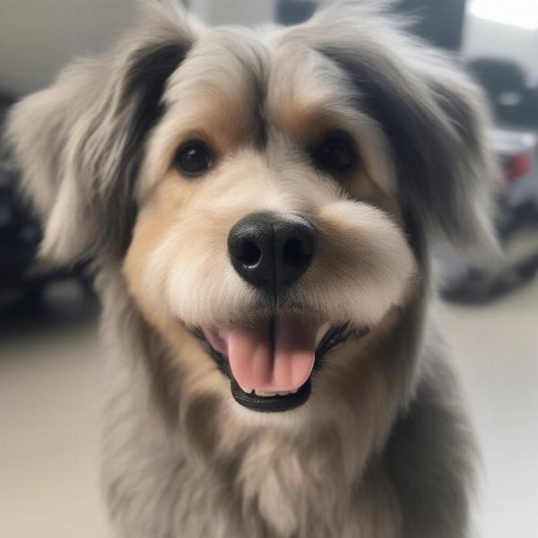 A Happy Dog After a Mobile Dog Wash in Mackay