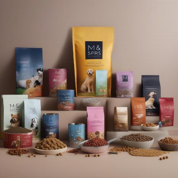 Variety of M&S Dog Food