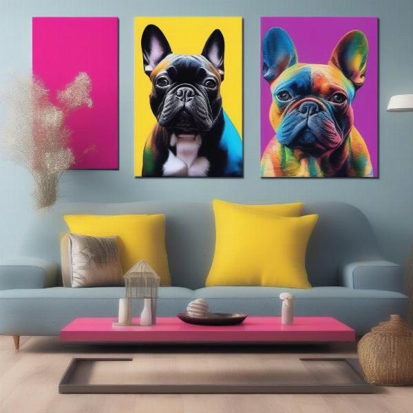 Multi-Panel Dog Art Canvas