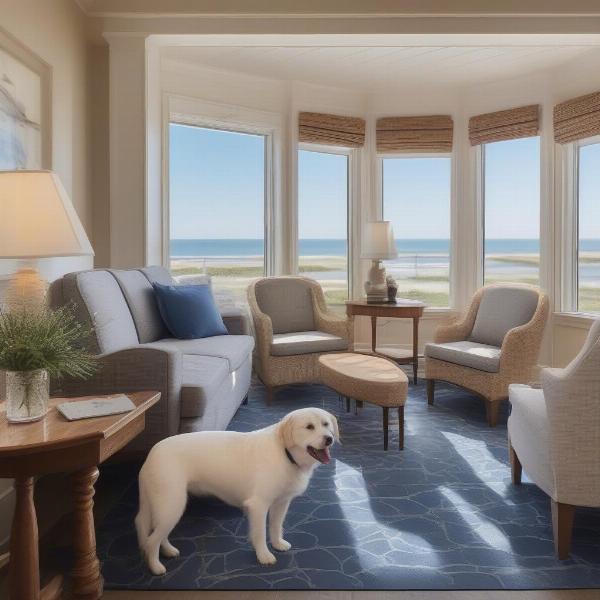 Dog-friendly hotel in Nantucket with ocean view, perfect for a relaxing vacation with your furry friend.