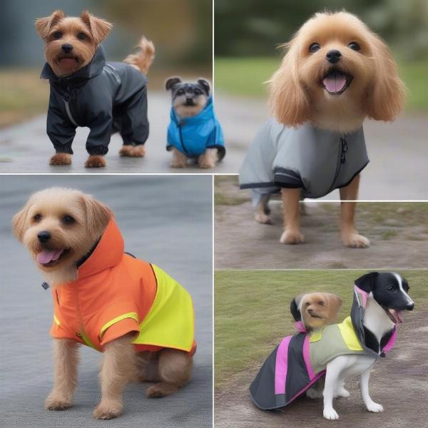 Colorful waterproof coats for small dogs