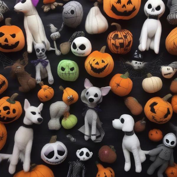 Nightmare Before Christmas Plush Dog Toys