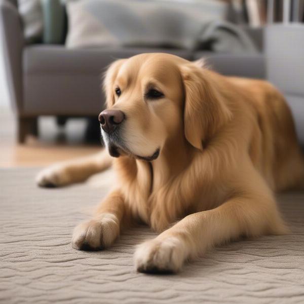 Senior Dog on Non Slip Mat