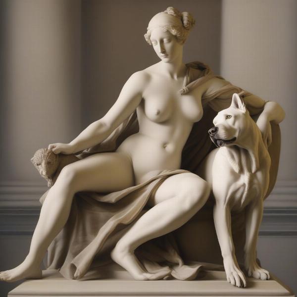 Nude Women and Dogs in Art History