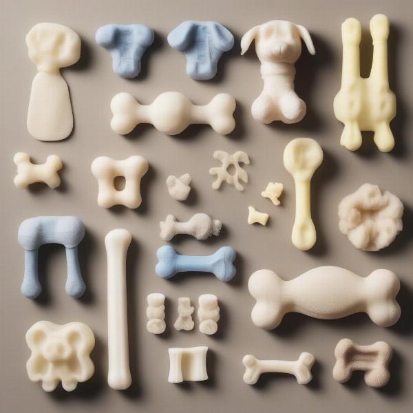 Various nylon bones for dogs