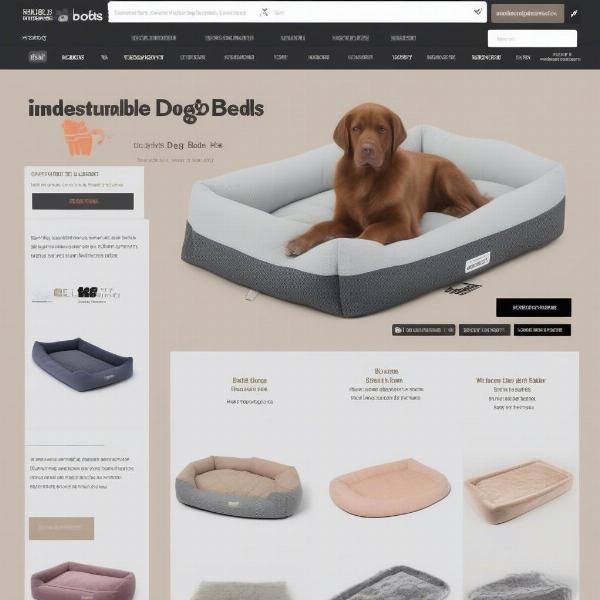 Online Retailer with Wide Selection of Dog Beds