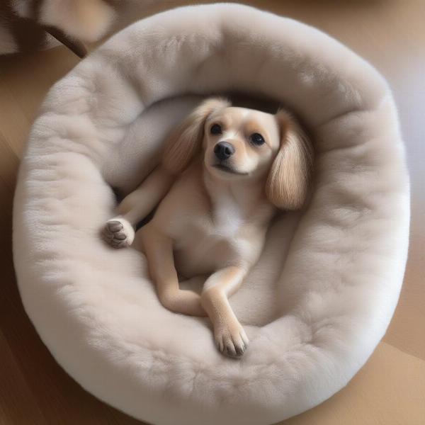 Cozy Oval Cushion Dog Bed