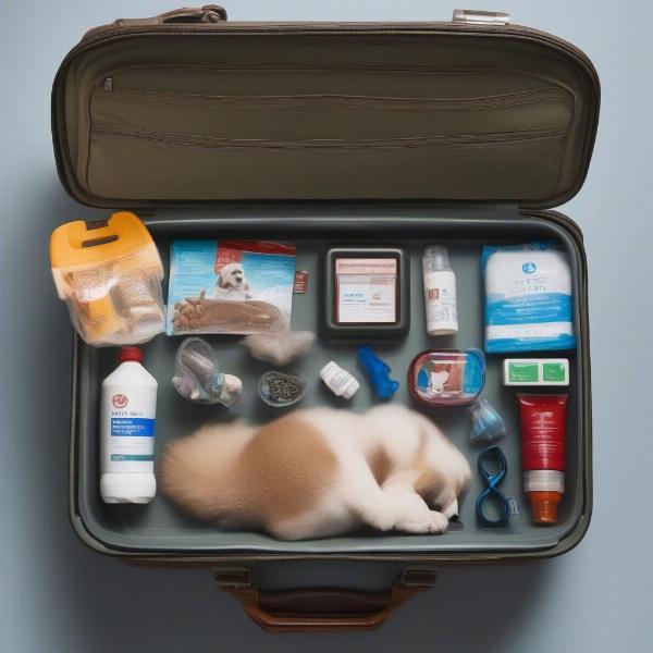 Essential items to pack for your dog's trip