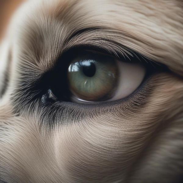 Painting dog eyes is dangerous