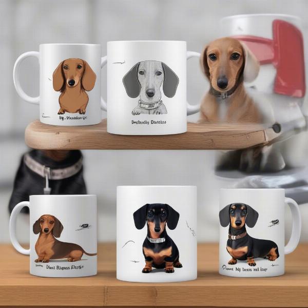 Personalized Dachshund Mugs