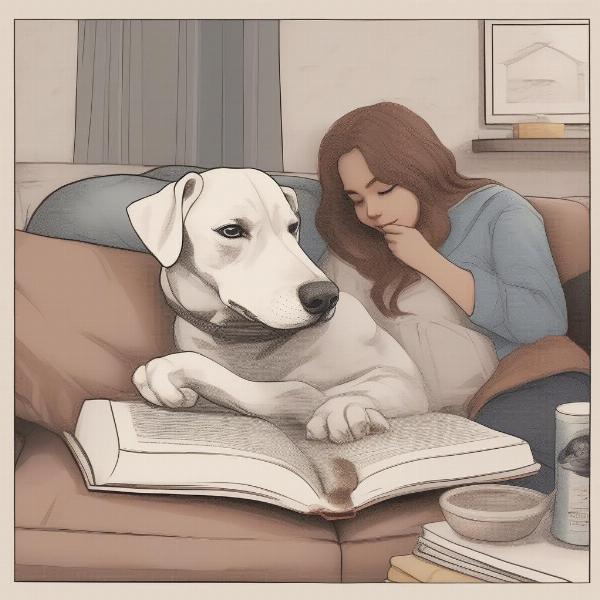 Reading a Personalized Dog Book with Your Furry Friend